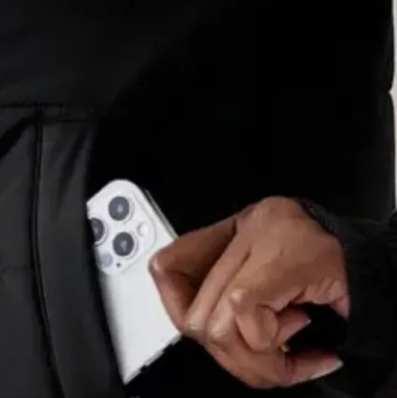 Athleta Incline Hybrid Jacket. Black. NWT. Size XL. Sweater Sleeves. - Picture 8 of 13